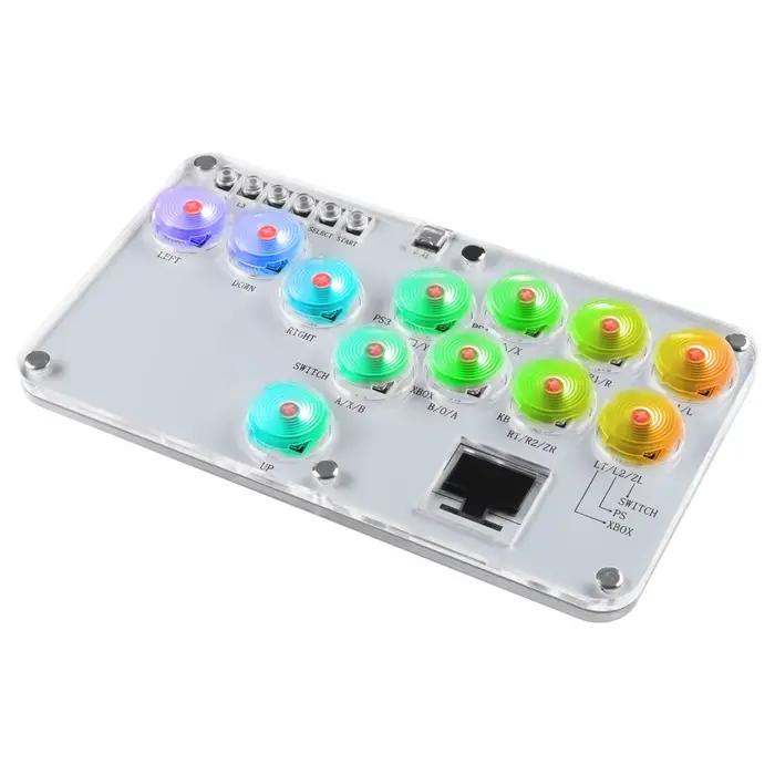 Hitbox contrôleur sans levier bâton de combat 12 touches jeu de combat tout bouton ArcadeStick bâton
