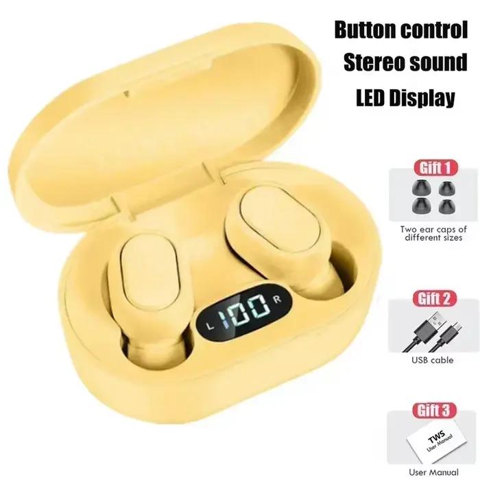 Casque Bluetooth sans fil E7S original avec micro, affichage LED, écouteurs TWS, écouteurs Bluetooth