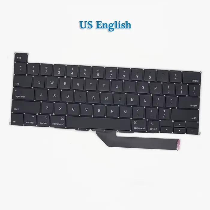 Nouveau clavier A2141 EU UK US anglais FR français espagnol allemand russe arabe pour MacBook Pro Re