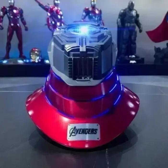 Casque Iron Man Mk5 Mk50 Mk17 avec commande vocale Jarvis, lumière LED, modèle portable pour adultes