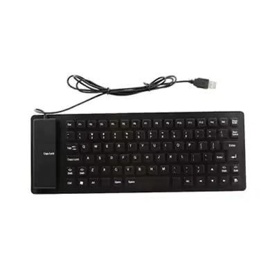 Clavier pliable en silicone filaire USB pour ordinateur portable, accessoire silencieux, étanche, an