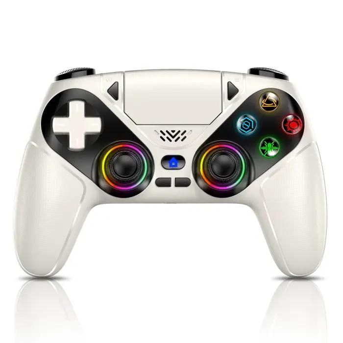 Manette de jeu sans fil RGB, pour Playstation 5/PS5, avec programmation de vibration Turbo Dual Sens