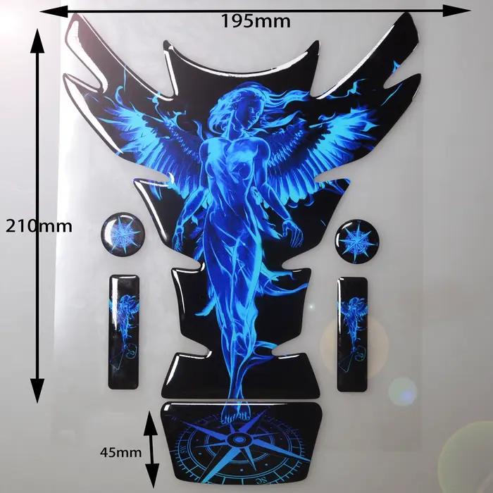Réservoir universel pour moto, tampon de réservoir, autocollants 3D, protecteur de gaz d'huile, prot
