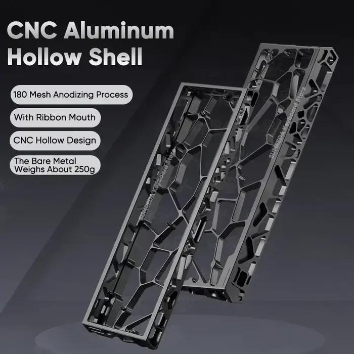 Wooting 60HE GH60 Holy60 Mad 60he boîtier de clavier en aluminium creux coque 60% touches dispositio