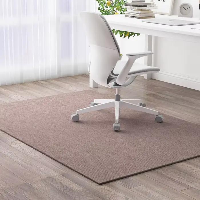 Grand tapis de chaise de bureau antidérapant, tapis de protection de sol en Polyester Durable pour c