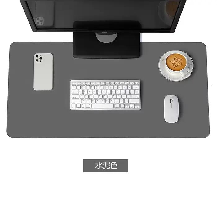 Souris de jeu portable en daim blanc, imperméable, non-ald, PU, polymère, clavier d'ordinateur, sous