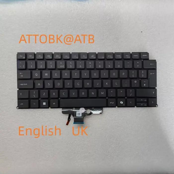 Clavier 7350 pour Dell Latitude 7350 2 en 1, 7340 2-en-1, P179G P178G, disposition US/FR/US/LA/JP, r