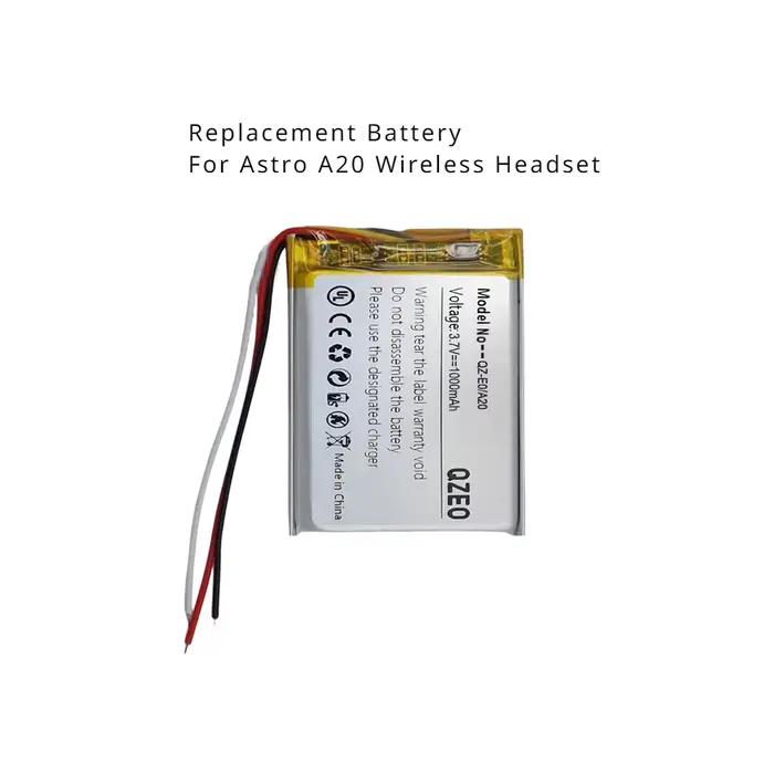Batterie de remplacement pour Logitech Astro A20 A50 Gen 4 2016 Gen4 2019 533- 000169   533- 000191 