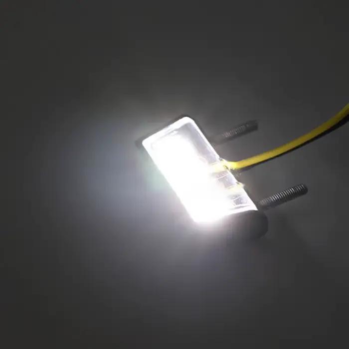 1 pièces 12V moto LED plaque d'immatriculation lumière LED arrière feu arrière universel en plastiqu