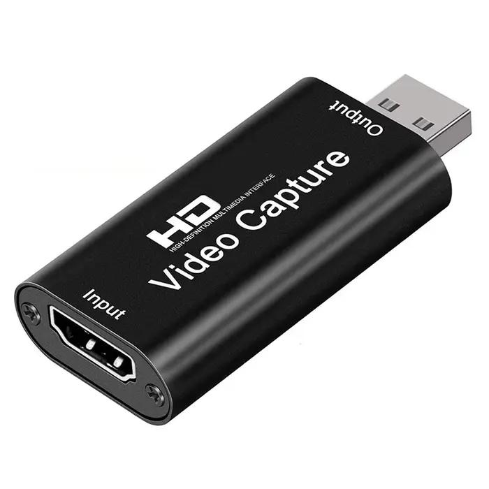 Carte d'acquisition vidéo en métal 4K HDMI, 1080P, USB 2.0, boîte de capture de jeu pour PS4, DVD, c