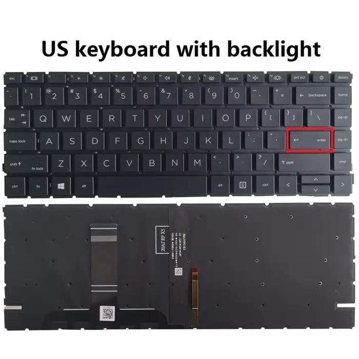 Nouveau clavier d'ordinateur portable US/UK/espagnol/latin pour HP ProBook 445 440 G8 G9 645 640 G8 
