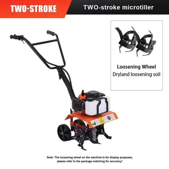 Motoculteur manuel Tungfull, micro-cultivateur rotatif multifonctionnel à essence pour usage agricol