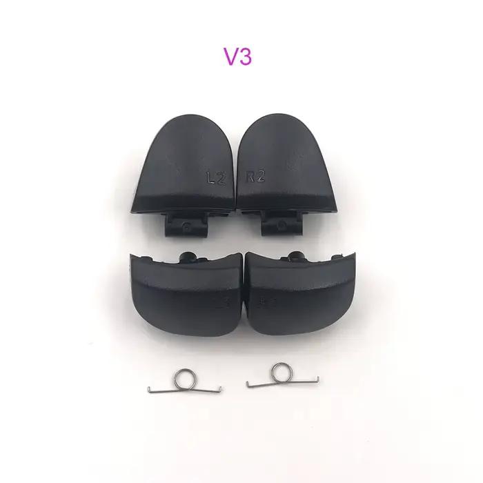 1-10 jeux de boutons de déclenchement noirs de remplacement R1 L1 R2 L2 pour clé de jeu de contrôleu