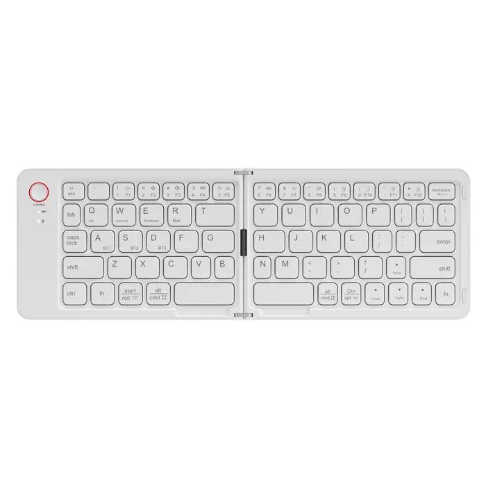 Clavier Bluetooth pliable portable, russe, hébreu, espagnol, portugais, coréen, tablette, iPad, PC, 