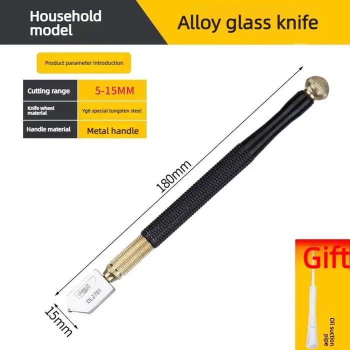 Coupe-verre de haute qualité, durable, flambant neuf, lame en acier de petite taille, poignée antidé