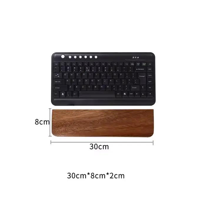 Repose-poignets ergonomique personnalisé en bois de noyer pour clavier, compatible avec les claviers
