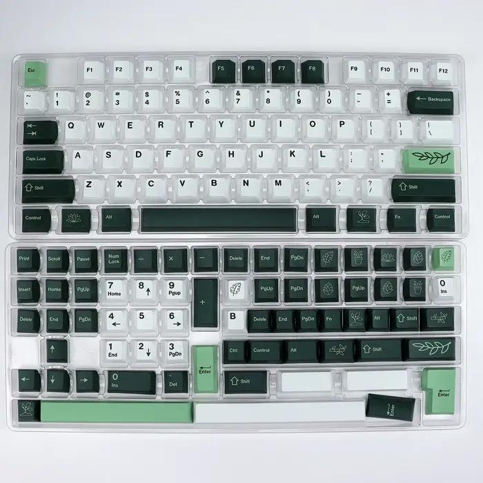 KBDiy GMK – capuchons de touches botaniques rétro PBT, profil Cherry, Alice ISO, pour classe F87 Pro