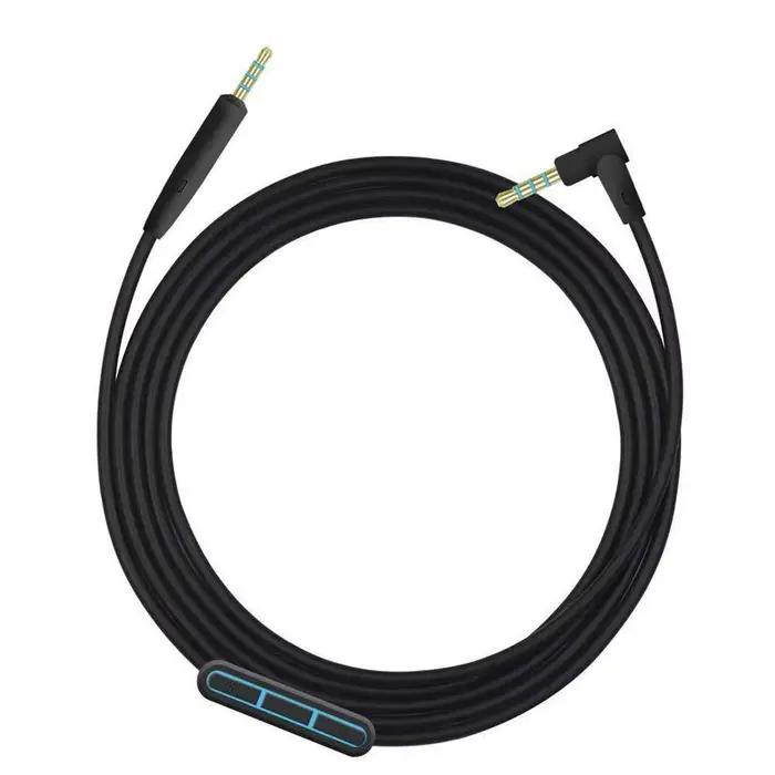 Câble audio jack mâle vers mâle pour téléphone, avec contrôle du volume, pour sauna, micro, 2.5mm, 3