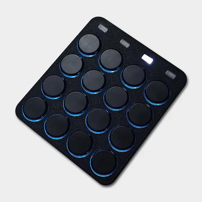 QMK Mini clavier 4x4, commutateurs mécaniques à faible profit, 16 touches, touche de raccourci, cont