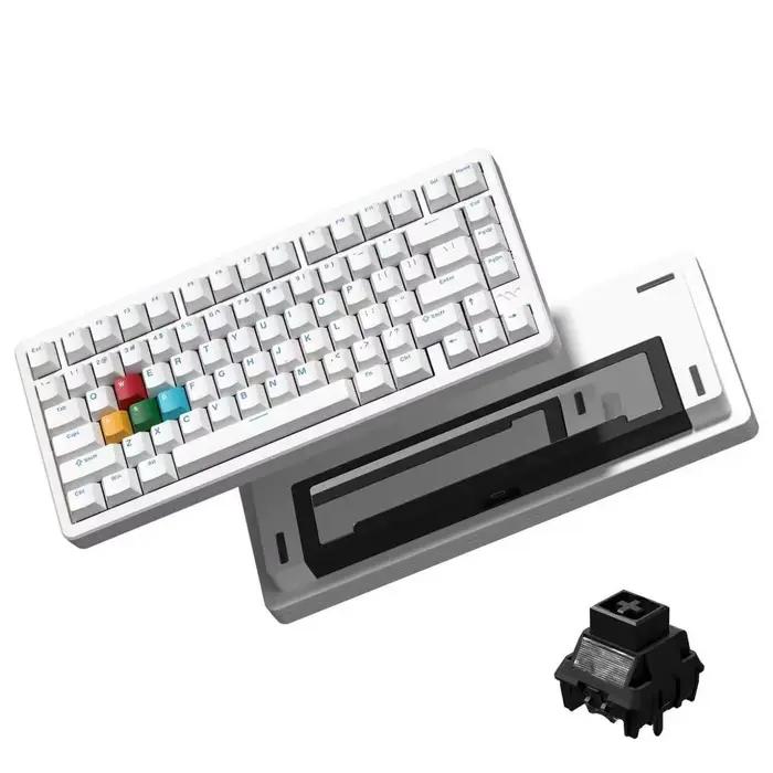 Clavier mécanique sans fil magnétique Womier SK75 TMR, 3 modes, déclenchement rapide, clavier en alu
