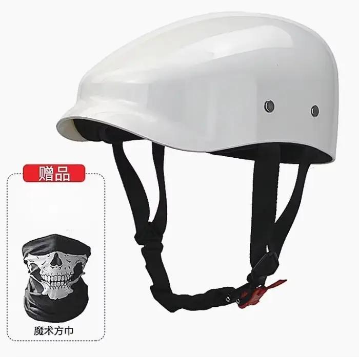 Casque de moto demi-coque respirant pour adultes, idéal pour le skateboard, pour hommes et femmes