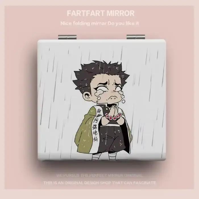 Demon Slayer Tokitou Muichirou Nezuko Animation Peripheral Cartoon Print Square, Portable Girls, Mul