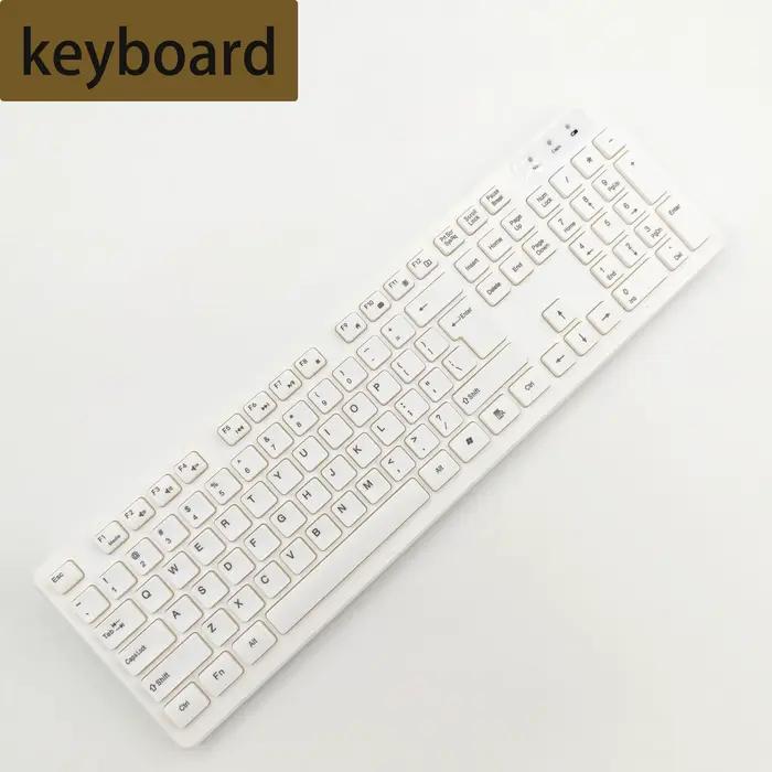 Clavier sans fil 2,4 G pour ordinateur de bureau, espagnol/hébreu/français (AZERT)/russe/arabe/allem