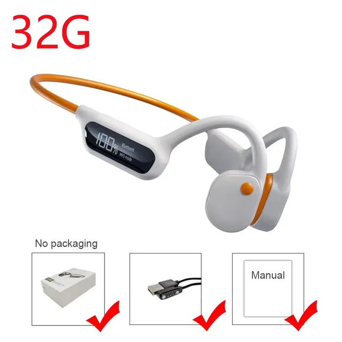 Écouteurs à Conduction osseuse, casque d'écoute étanche IPX8, pour natation et plongée, lecteur MP3 