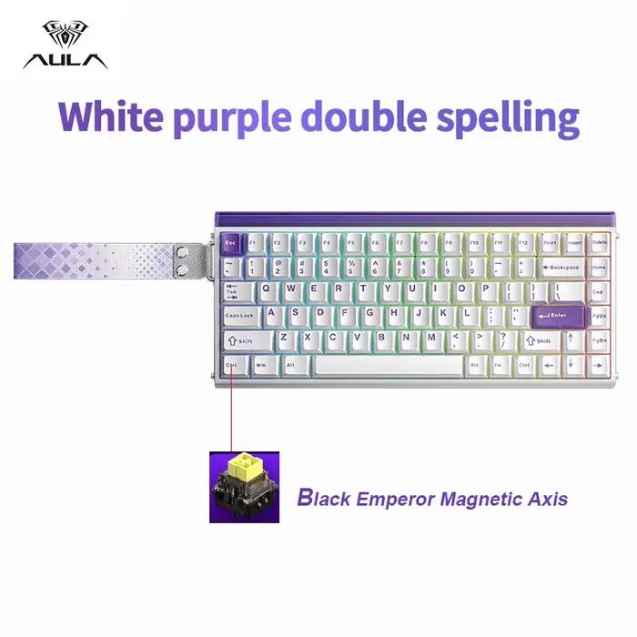AULA HERO 84 HE clavier mécanique filaire musique rythme rvb clavier de jeu 8K retour interrupteur m