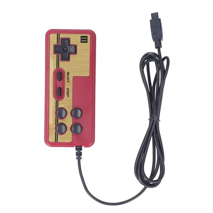 Poignée de lecteur de jeu vidéo filaire, manette de jeu, démarrage continu, 8 bits, 9 broches, rouge