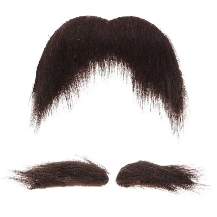 Kit de faux sourcils et moustache Blackh, vêtements de costume, anciers de peluche, anciers de fête 