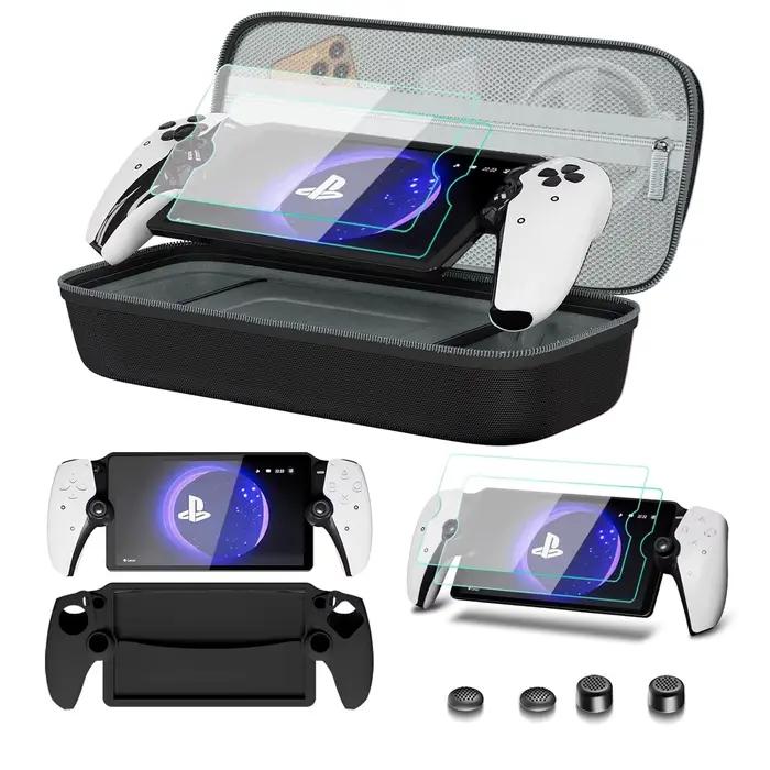Étui de transport d'accessoires 8 en 1, compatible avec Playstation Portal, coque en silicone souple
