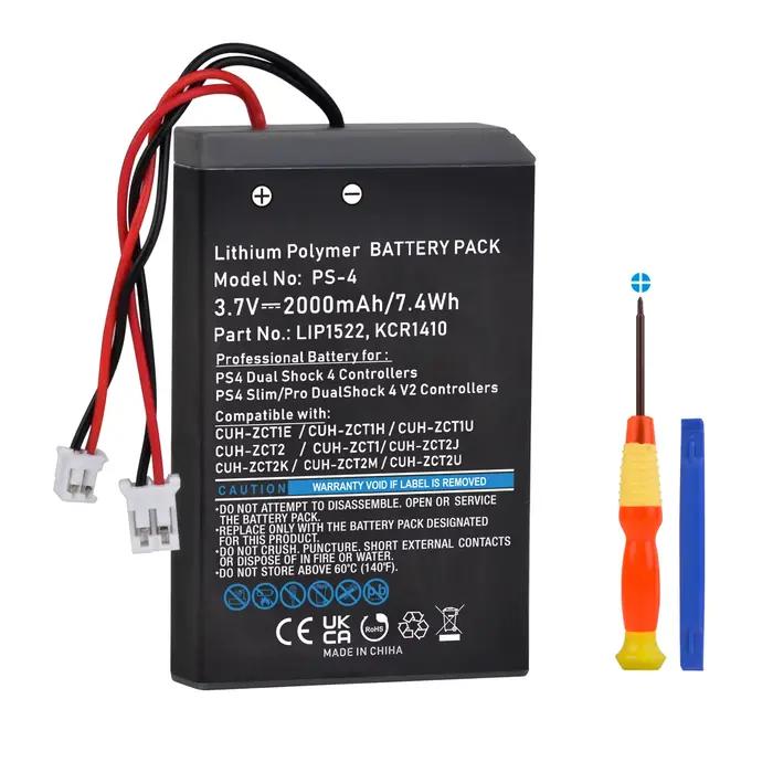 2000mAh PS4 Contrôleur Batterie pour Sony PlayStation 4 PS4 Pro DualShock4 KCR1410 LIP1522 CUH-ZCT1E