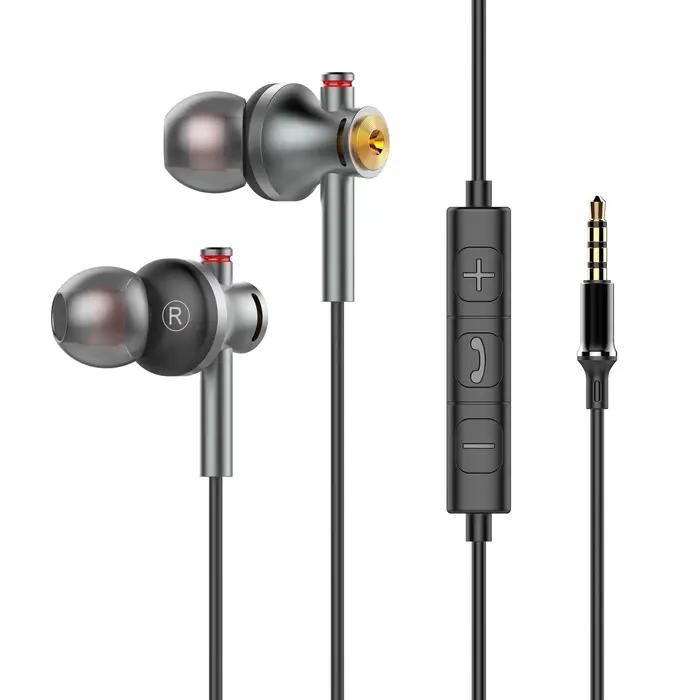 Écouteurs intra-auriculaires filaires USB Type-C anti-perte avec son Dolby et réduction du bruit, éc