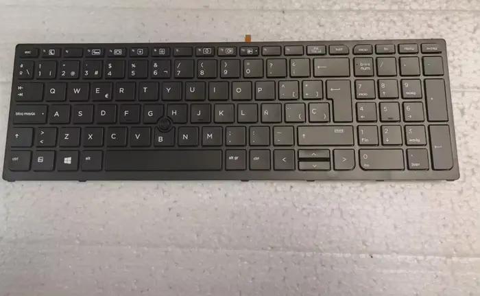 Clavier rétroéclairé espagnol pour HP ZBOOK 15 G3 15 G4 ZBOOK 17 G3 17 G4 avec point