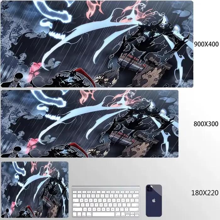 Solo Leveling Shadow King Mousepad HD Printing Computer Gamers Locking Edge Non-slip Mouse Pad XXL 9