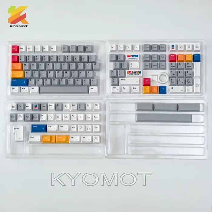 KYOMOT-Capuchons de clavier à thème Star Pioneer, aucun profil, pavé de embauPBT, capuchon de clavie
