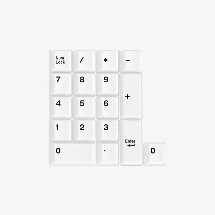 Ensemble de touches de clavier à thème minimaliste, personnalisables, en céramique, à profil bas, po