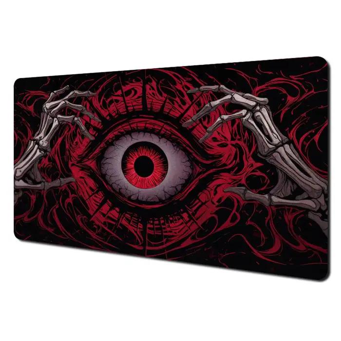 Tapis de jeu Magic The Gathering Terrifying Red Eye avec bords cousus, antidérapant, durable, pour j