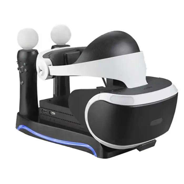 Support Vertical 4 en 1 PS VR 2e génération, Kit de rangement avec connecteur pour lunettes PS4 VR, 