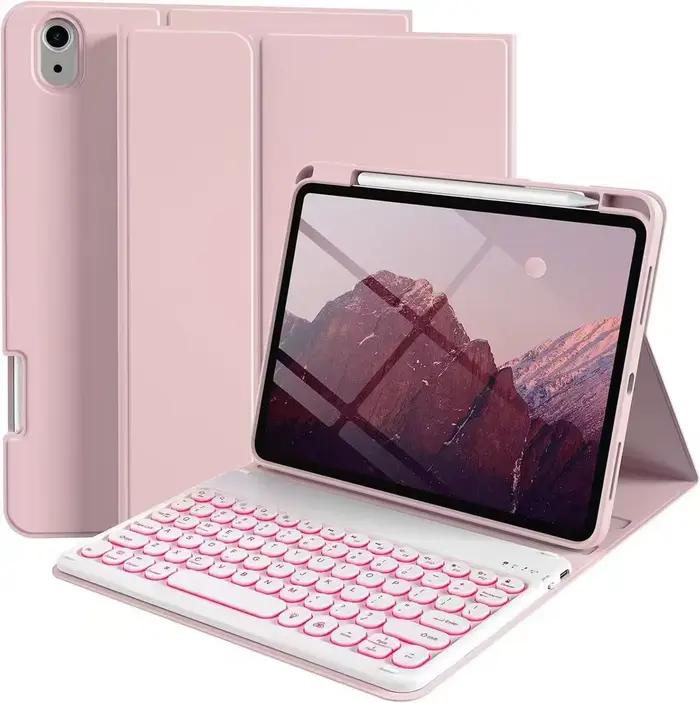 Coque de clavier rétroéclairée pour iPad 11e génération A16 11 pouces 2025, étui clavier magnétique 