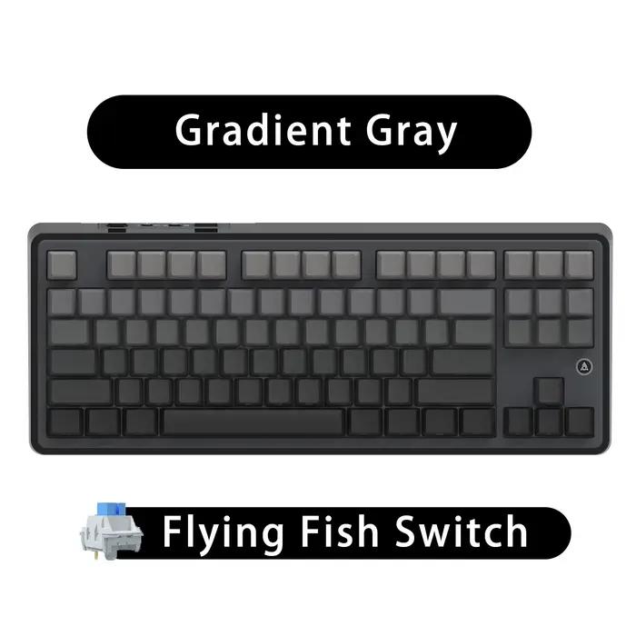 AJAZZ AK870 clavier mécanique Tri-mode rvb échangeable à chaud 1.06 pouces bouton d'écran personnali