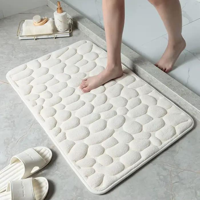 Tapis de bain à Absorption d'eau Durable, paillasson antidérapant pour la maison, lavable, pour sall