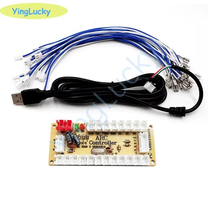 Encodeur USB d'arcade à retard zéro, 20 pièces, PC vers Joystick Arcade, Circuit imprimé à bascule, 
