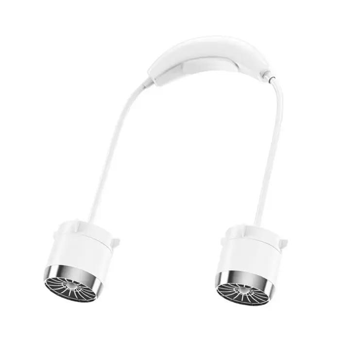 Ventilateur de cou silencieux 360° °   Ventilateur électrique de cou rechargeable par USB, pliable, 