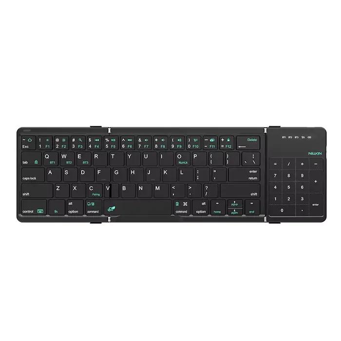 NILLKIN clavier sans fil Bluetooth pliable avec pavé tactile Compact et Portable pour tablettes ipad