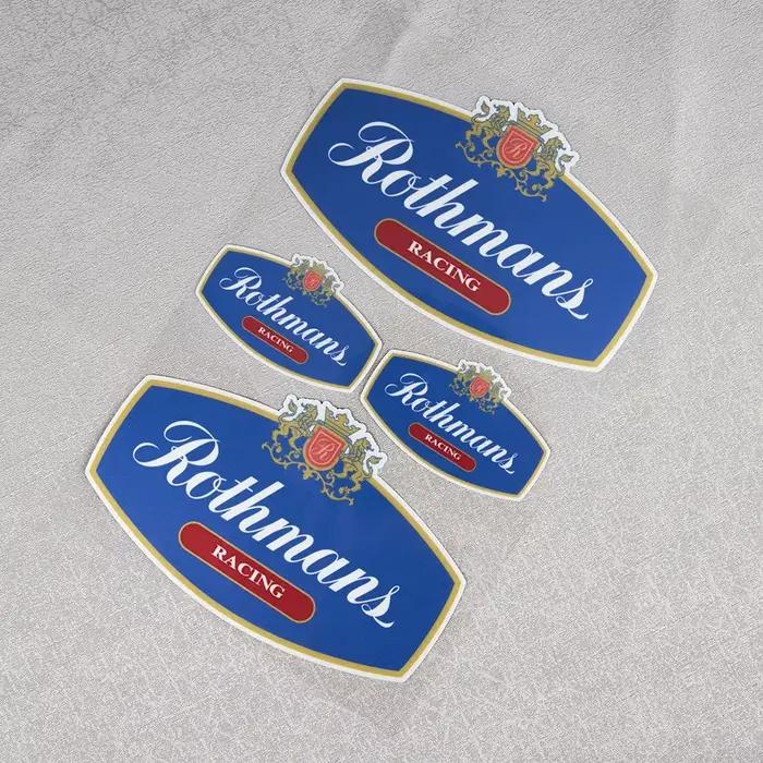Autocollants de Moto Rothmans, autocollants de casque de vélo de voiture de course pour Suzuki Honda