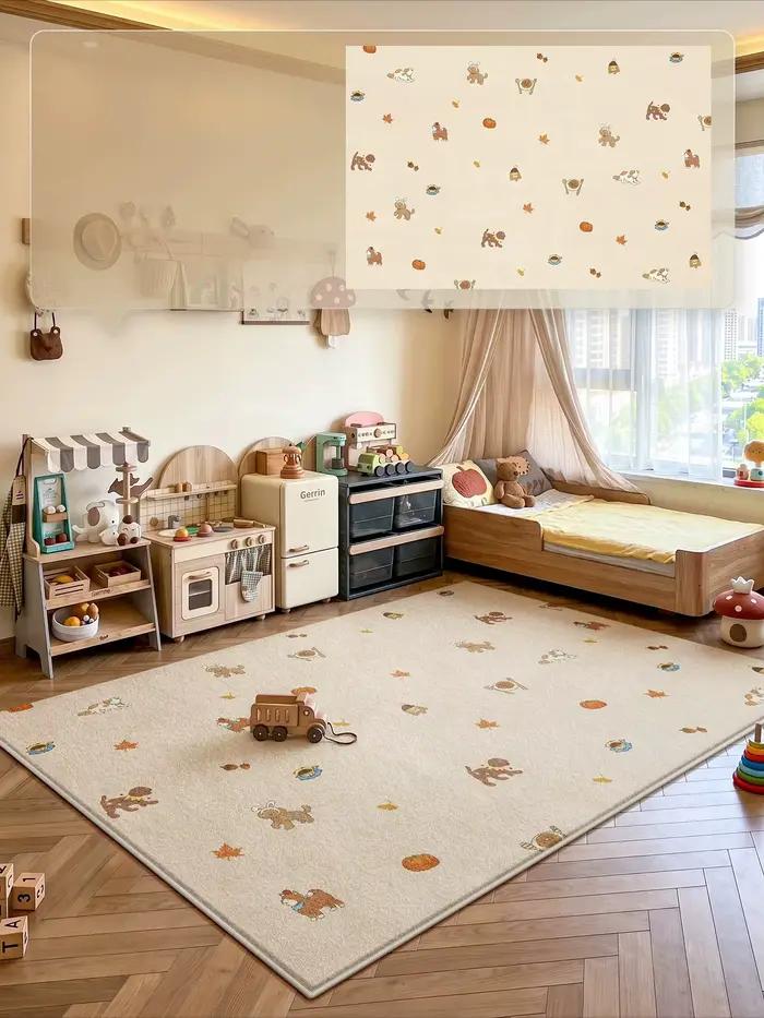Tapis de décoration pour salon de grande surface, tapis moelleux et doux pour chambre à coucher, tap