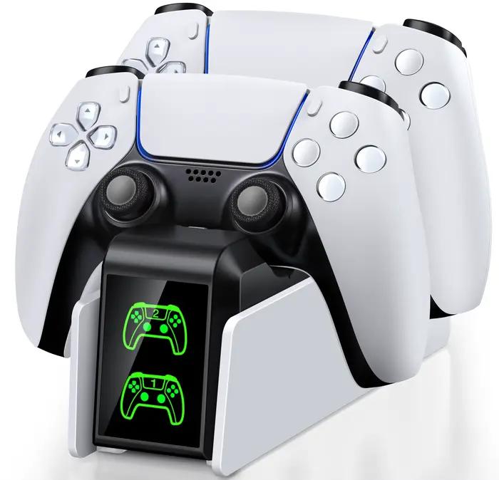 Station de charge de contrôleur RGB pour PS5, double chargeur rapide, indicateur RGB, support de cha
