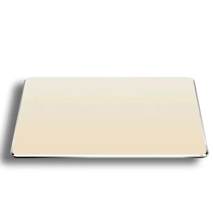 Tapis de souris en aluminium et métal argenté dur, lisse, magique, Ultra fin, Double face, imperméab